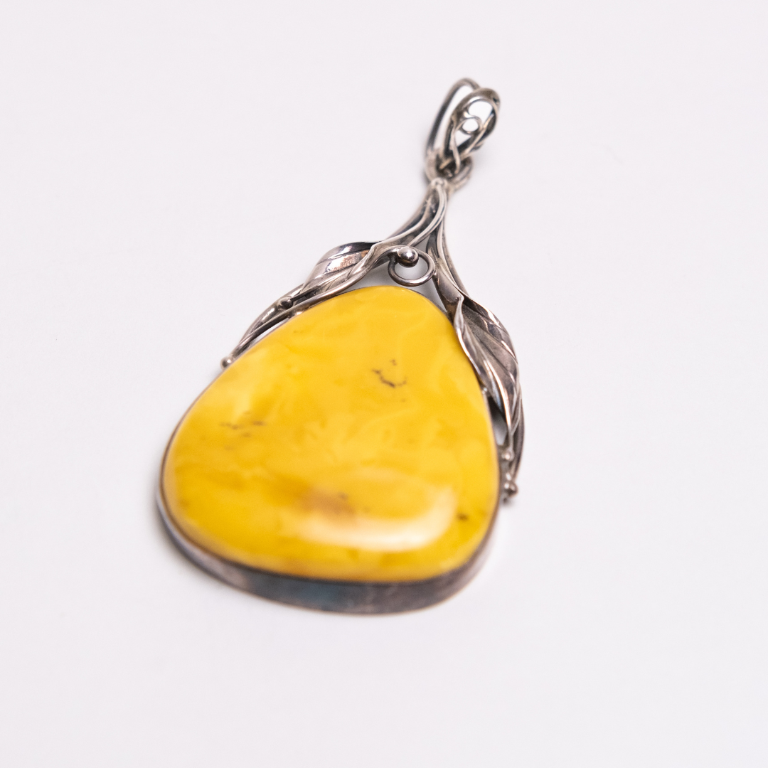 Butterscotch Teardrop Pendant/Brooch | Amber Collection | Genuine Baltic Amber