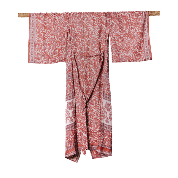Boho Vintage Red Kimonos | Kimono Collection