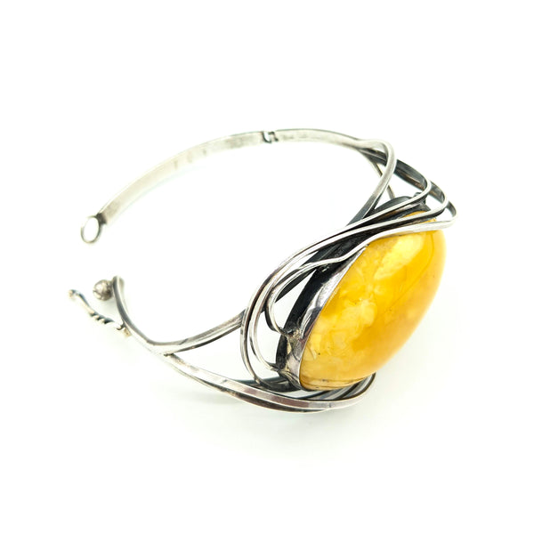 Butterscotch Bangle Bracelet | Amber Collection | Genuine Baltic Amber