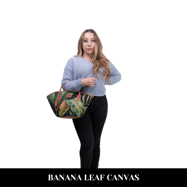 Sopo Canvas Tote Bag | Bags & Crossbody | Genuine Leather | 3 Styles