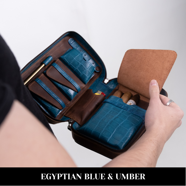 Zipper Cigar Case | Cigar Accessories | Genuine Leather | 9 Styles