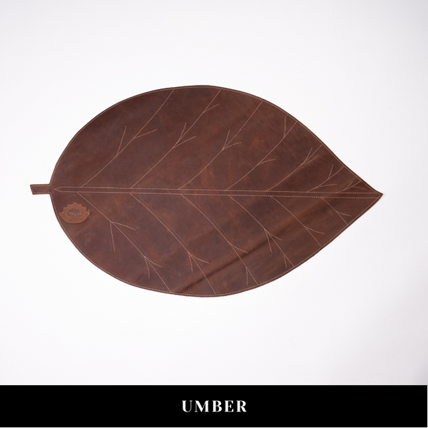 Tobacco Leaf Desk Pad | Electronic Accessory | Genuine Leather | 6 Styles