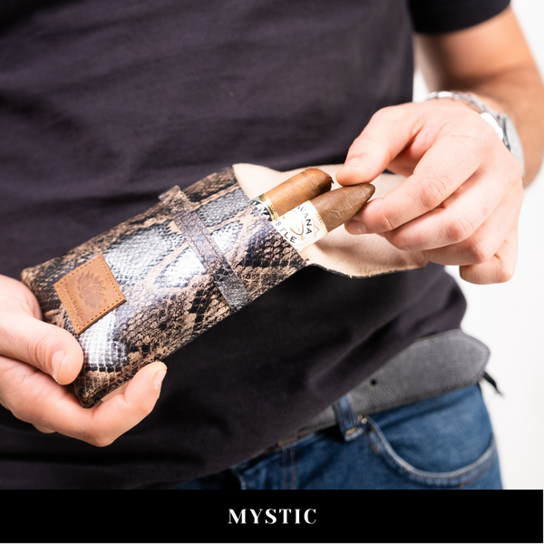 Cigar Travel Case | Cigar Accessories | Genuine Leather | 6 Styles