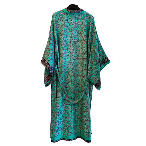 Boho Vintage Kimono - Emerald