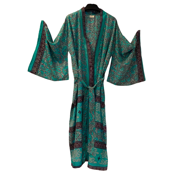 Boho Vintage Kimono - Emerald