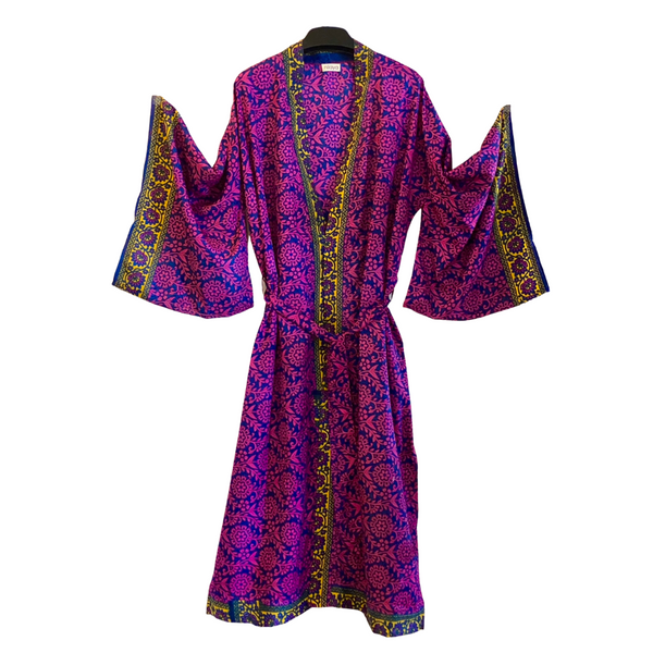 Boho Vintage Kimono - Garnet