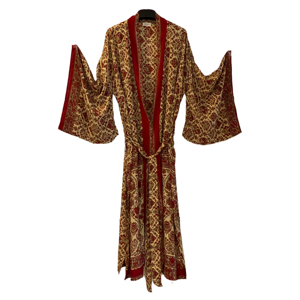 Boho Vintage Kimono - Ruby