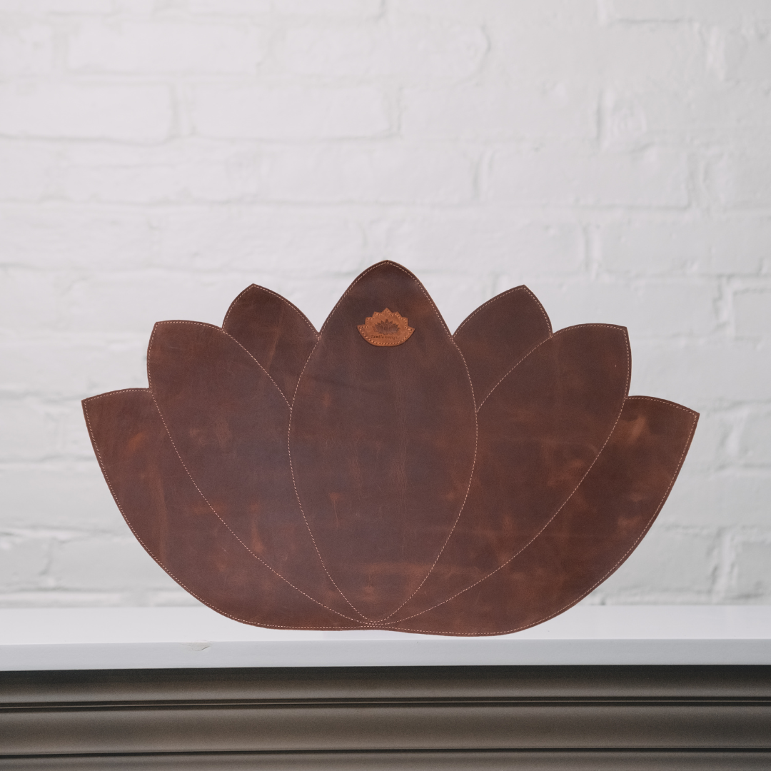 Lotus Leaf Desk Pad | Electronic Accessory | Genuine Leather | 7 Styles