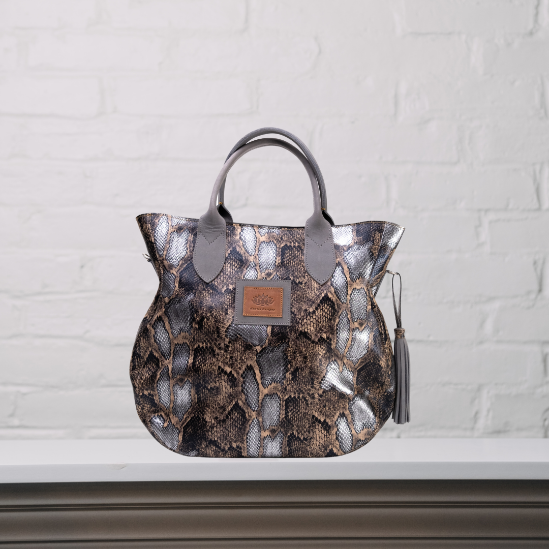 Tamu Bucket Bag in Grey Seude | Bags & Crossbody | Genuine Leather | 1 Style