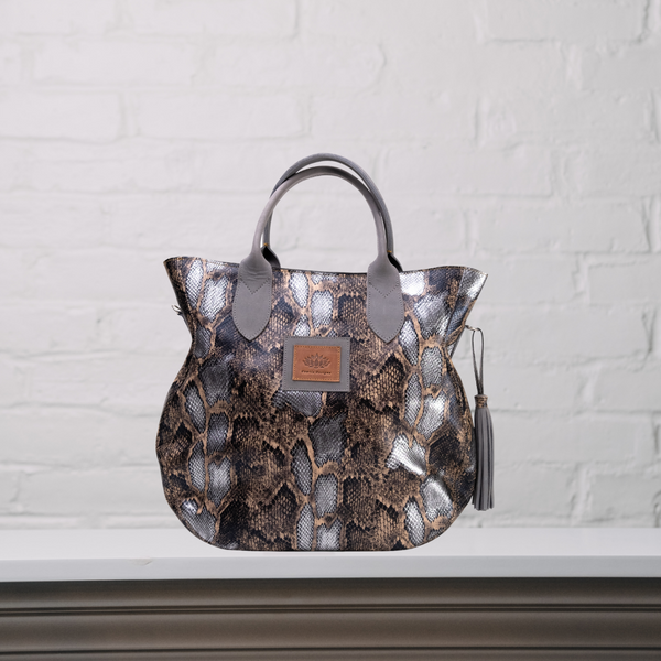 Tamu Bucket Bag in Grey Seude | Bags & Crossbody | Genuine Leather | 1 Style